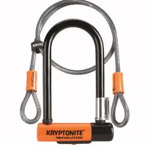 Kryptonite Evolution Mini-7 + hurokkábel kulcsos U-lakat