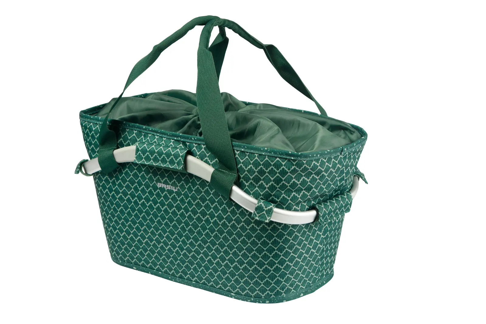 Basil hátsó kosár Flair Carry All Rear Basket, MIK 2.0 adapterrel (TBA 70173), zöld