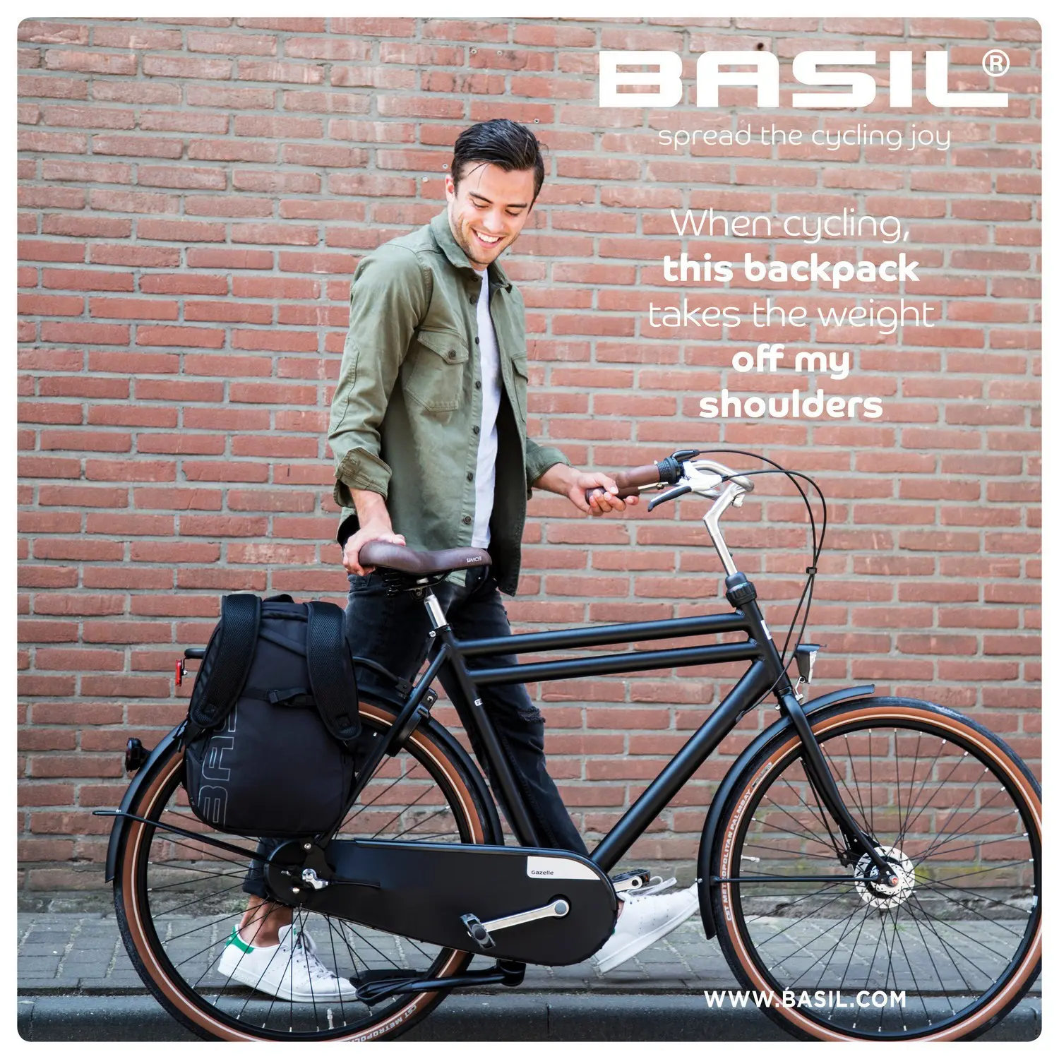 Basil egyoldalas táska és hátizsák Flex Backpack 7