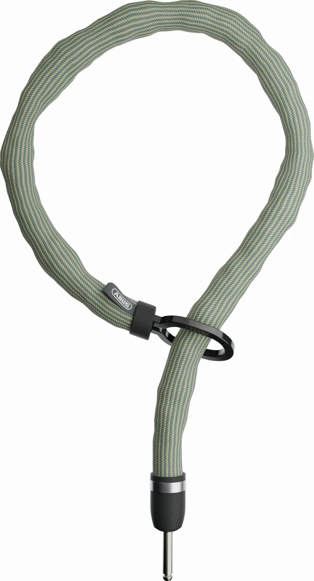 ABUS kiegészítő lánc ACH SUPERIOR Adaptor Chain 7KS/100 patkó lakathoz és Alarmbox 2.0-hoz, bike packing green