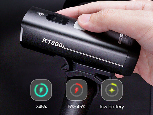 Ravemen K1800 akkumulátoros első lámpa AI technológiával - Image 8