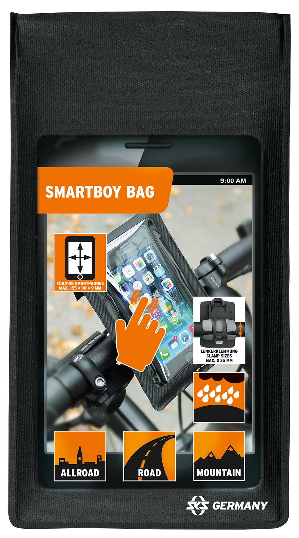 SKS-Germany Smartboy telefontartó tasak telefontartó kormányra