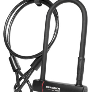 Trelock U4 Flex kulcsos U-lakat [fekete, 23 cm]