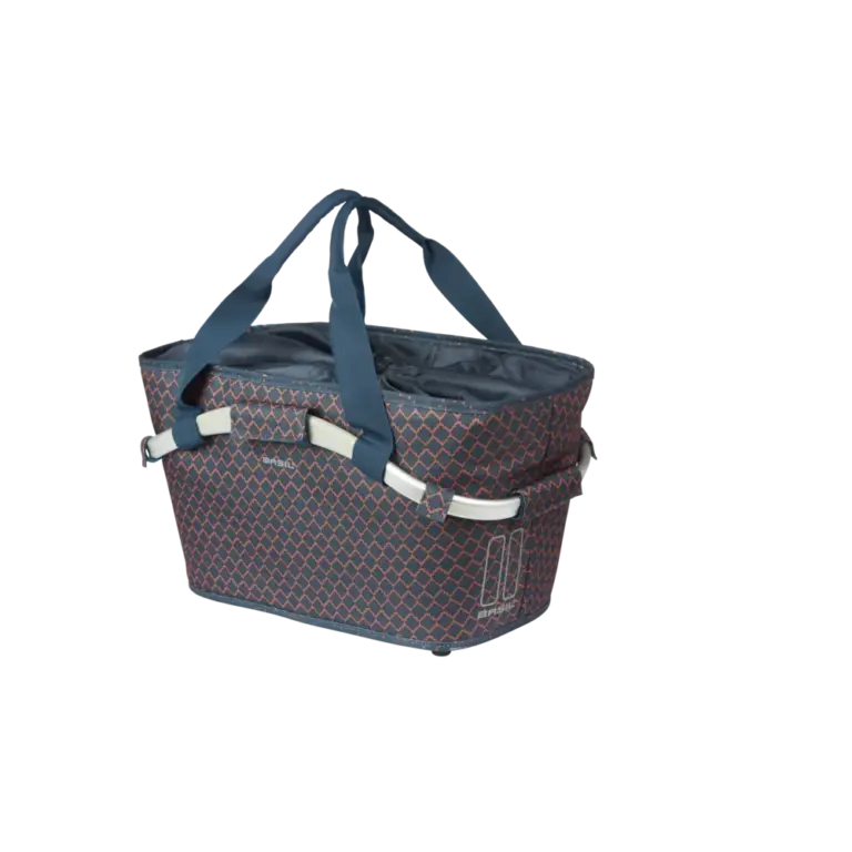 Basil hátsó kosár Flair Carry All Rear Basket, MIK 2.0 adapterrel (TBA 70173), kék